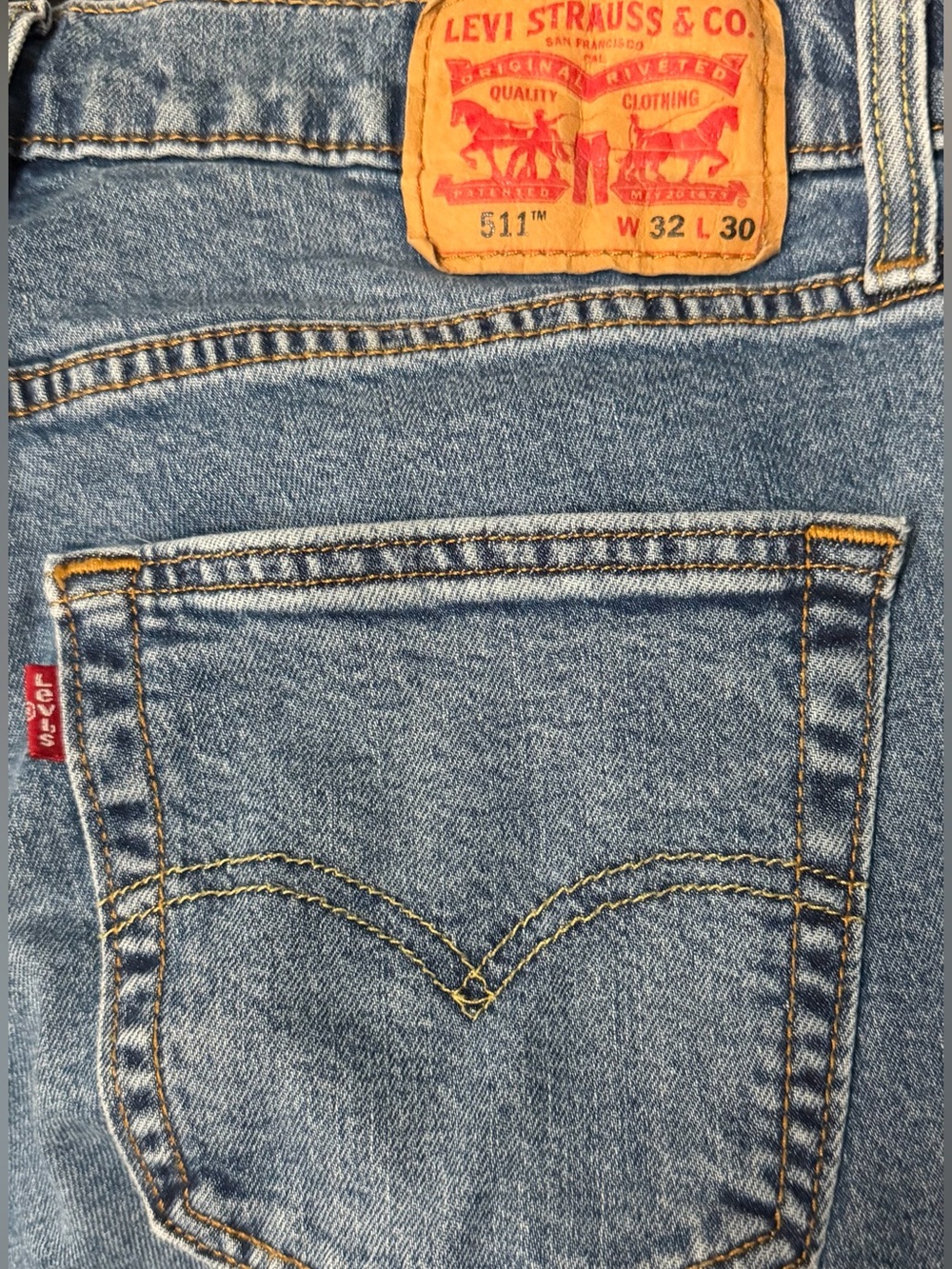 Levi's 511 Slim Men's Jeans in Light Blue Denim